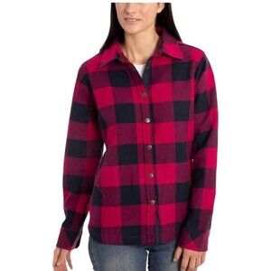 Orvis Womens Red & Black Buffalo Plaid Button-Up Shirt‎ Jacket M